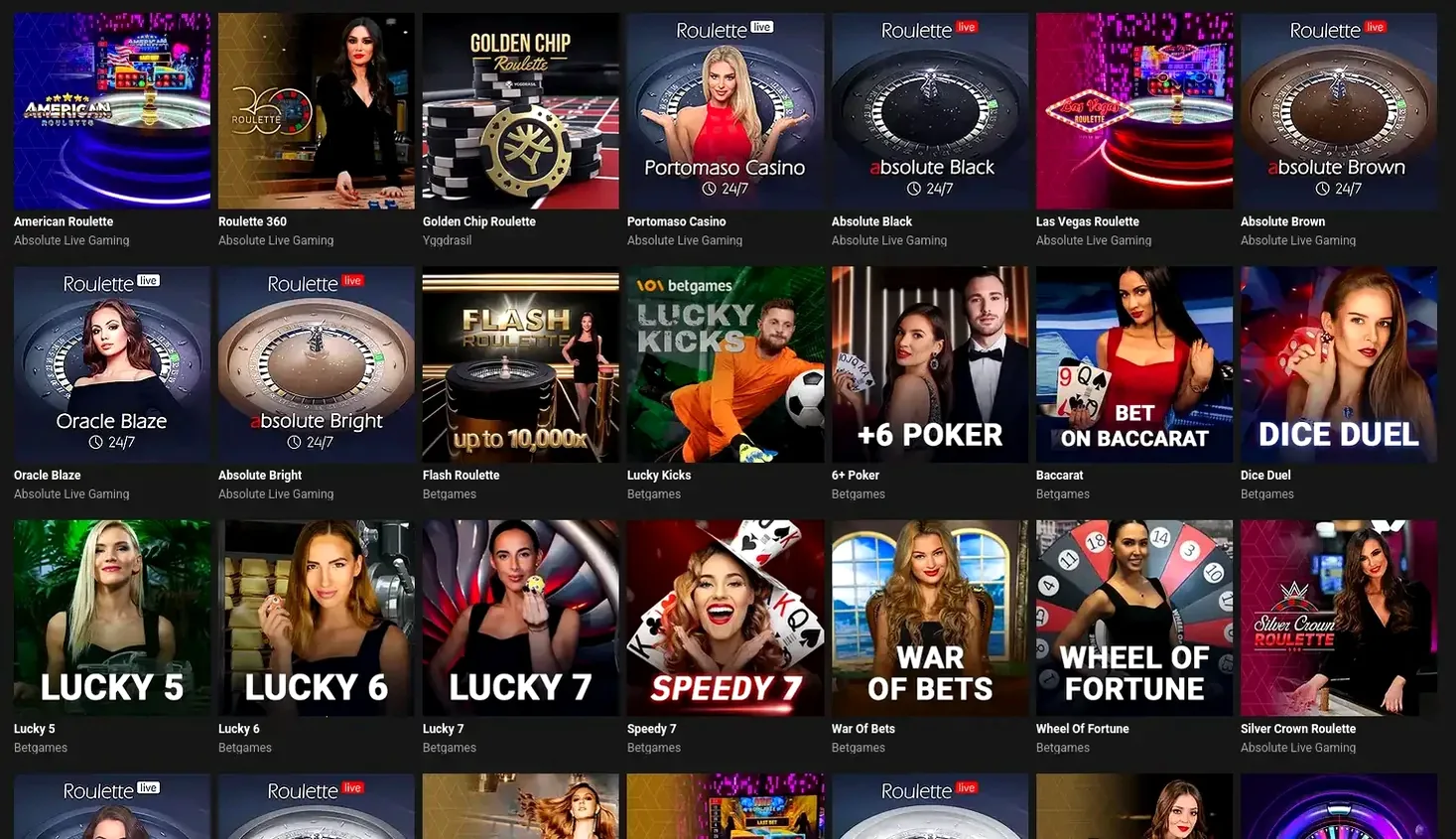 Goldenpanda Casino Spielangebot